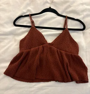 Babydoll ruffle tank top Red Size M thumbnail 1