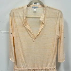 Eberjey Loungewear Pajama Cropped‎ Sleeve Mini Dress Tunic Lightweight Small thumbnail 3