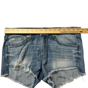 Rag & Bone Distressed Denim Shorts thumbnail 7