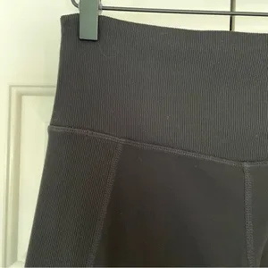Athleta Elation Hybrid Tights Leggings Black Sz Small Ribbed High Rise thumbnail 11