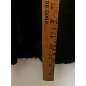 Loft Vintage Black Faux Fur Coat Double Breasted Front Women’s Classic Jacket M thumbnail 7