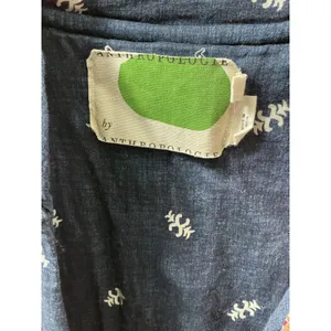 Anthropologie Quilted Paisley Jacket Red Blue Hook Eye Cropped XS Womens‎ thumbnail 7
