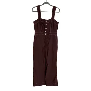 Maeve by Anthropologie The Colette Portside Button-Front Jumpsuit NWT thumbnail 2