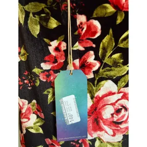 Show Me Your Mumu‎ Friday Choker Dress Velvet Floral Mini whimsi Y2K boho XS NEW thumbnail 5