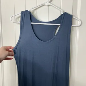 EUC Women’s racerback maxi stretch scoop neck‎ thick strap sleeveless dress S/M thumbnail 2