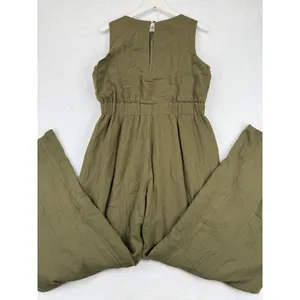 Petal + Pup‎ Womens Olive Green Gauze Wide Leg Sleeveless Jumpsuit Size L thumbnail 12