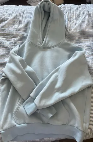 Light Blue Amazon Hoodie Plain thumbnail 1