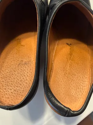 Free People Chance Black Leather Platform Clog Heels Sz 40 (9.5-10) Womens thumbnail 9