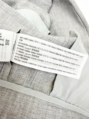 Abercrombie & Fitch Curve Love A&F Sloane Tailored Wide Leg Pant Grey Heather thumbnail 12
