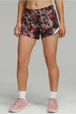 Lululemon Hotty Hot Short Stencil Blossom Red Multi Sheer Swift Ultra Light thumbnail 1