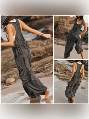 NWOT Free People FP Movement Infinity Onesie - Washed Black - XS thumbnail 2