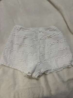 Linen Bloomer Shorts White thumbnail 2