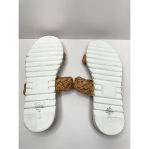 Marc Fisher Sandals Size 7.5‎ Tan Leather Jaimee Espadrille Double Strap thumbnail 7