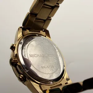 Michael Kors Gold-Tone Chronograph Day Date Watch MK-5726 Working New Battery thumbnail 8