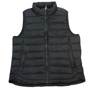 2 Degrees Heat Womens XXL Black Puffer Vest Lightweight Quilted Zip thumbnail 1