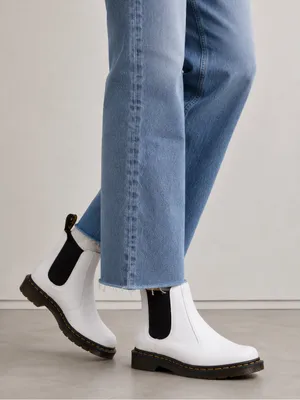 Dr. Martens 2976 Chelsea Boot in White Smooth 6 thumbnail 2
