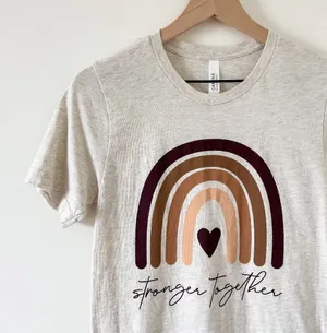 NWOT Stronger Together Tshirt Gray thumbnail 1