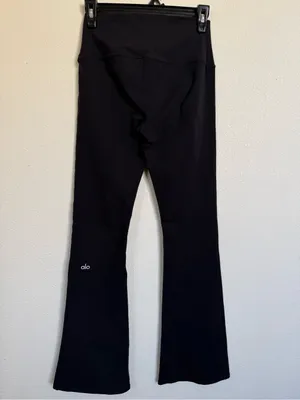 Alo Yoga Black High Waist Bootcut Full Length Leggings Small thumbnail 2