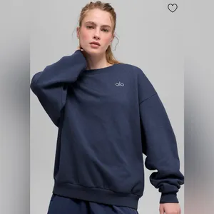 Alo Yoga NWOT Accolade Crew Neck Pullover Sweatshirt Navy Size M Oversized thumbnail 4