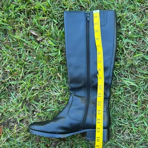 DONALD J PLINER black leather size 6 TALL FLAT RIDING boots Bixbi3-35- c thumbnail 5