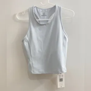 P.E Nation Women’s Active Tank Top Small Blue Cropped Athletic Workout Top thumbnail 2