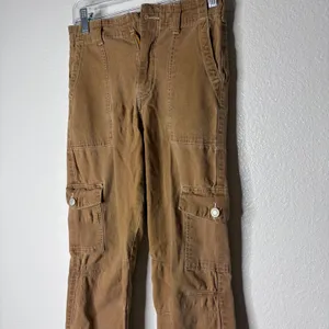 Dickies Womens Cargo Pants Brown Tan Utility Workwear Straight Leg‎ Size 1/25 thumbnail 4