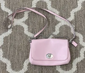 Coach cross, grain leather, mini rugby, Crossbody thumbnail 1