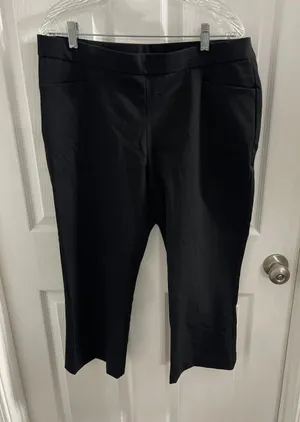 Investments Petites Black Capri Pants Size 14P New Without Tags thumbnail 1