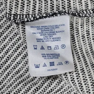 Lands End Sleeveless‎ Ponte Pencil Dress Black White Patterned Career Casual 2 thumbnail 5