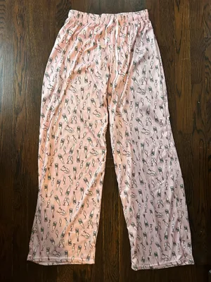 Hello Mello Pink Pajama Pants with Bottle Print, size S/M thumbnail 4
