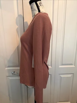 Athleta Long-Sleeve Waffle Henley - Dusty Rose thumbnail 6