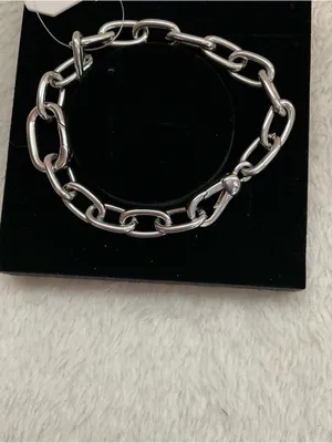 Pomina Silver Link Bracelet — Polished Chain Design thumbnail 2