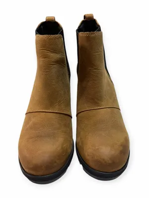 Sorel Joan of Arctic Wedge ll Chelsea Suede Boots Tan Brown Women’s Size 7.5 thumbnail 2