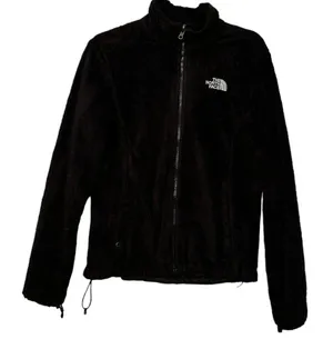 NORTH FACE Black Faux Fur Zip Up Jacket - Medium thumbnail 1