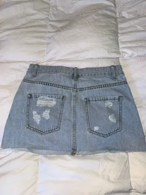 White Fox Boutique Denim Mini Skirt thumbnail 2