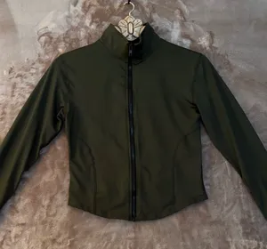Olive Green Women's Athletic Zip thumbnail 1
