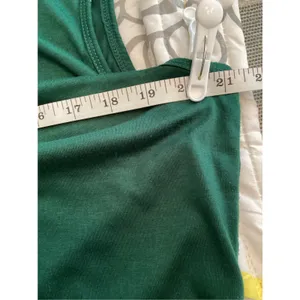Women's Sleeveless Graphic Tank Watercolor Style Blue Dragonfly Dark Green M thumbnail 3