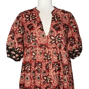 Clara The Label Mini Dress M Cotton Babydoll Lined Boho Peasant Victoria Dunn thumbnail 2