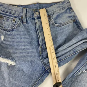 Levi's 501 Skinny Jeans Womens 24‎ High Rise Light Wash Distressed Denim 24x28 thumbnail 6
