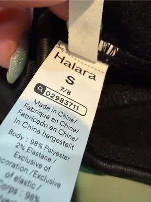HALARA Black Faux Leather High-Rise Leggings S thumbnail 5