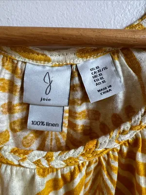 Joie Floral Print Braided-Strap linen Camisole tank vibrant whimsy cottagecore thumbnail 2
