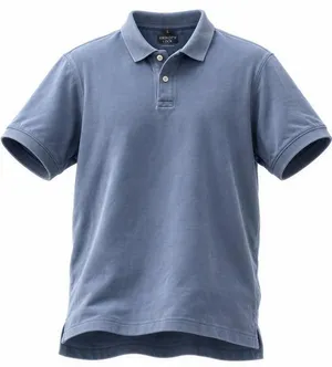 Lands’‎ End Polo Shirt Kids Large Blue Short Sleeve Solid Classic Casual Golf thumbnail 1