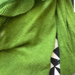 Abercrombie & Fitch Y2K vintage 2000s Green Ruffled Henley sweater kids XL thumbnail 6