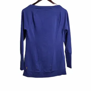 Lucy Blue Boat Neck Sweater Size Extra Small Pullover‎ Style Blue thumbnail 3