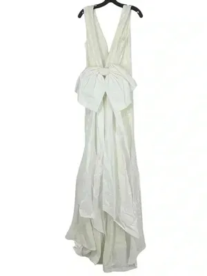 Rebecca Vallance Davina Bow Wedding Gown Ivory Mermaid Sequin Dress Sz 6 NWT thumbnail 3
