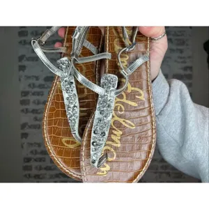 Sam Edelman | women silver jeweled rhinestones sandals thumbnail 6