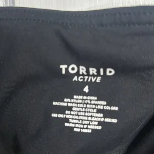 Torrid Black & Purple Floral Full length Wicking Legging W1172 Plus Size 4X thumbnail 6