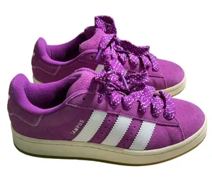 Adidas Campus OOs Purple Burst Sneaker Women's Size 9.5 Polka Dot Laces thumbnail 1