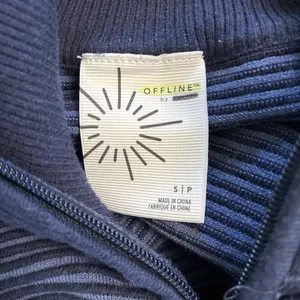 AERIE OFFLINE Jacket Sweatshirt Womens Small S Blue Zip Ladies thumbnail 3