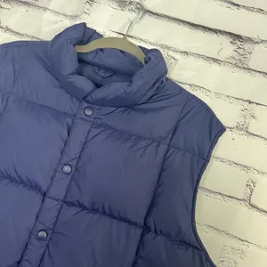 Lands’ End Violet Purple Puffer Vest Jacket Button Up Size Women’s Large Fall thumbnail 7